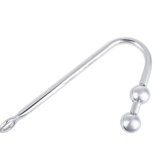 Anal Hooks 4417 Anal Pleasurable Stainless Two Balls Hook Steel 0918